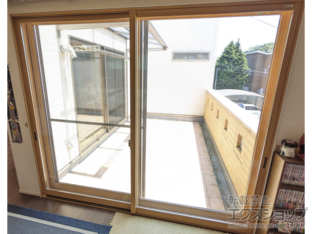栃木県宇都宮市のの二重窓（内窓） インプラス引違い窓 2枚建テラス 施工例