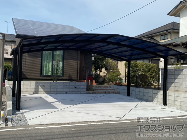 福岡県古賀市ののカーポート アリュース トリプル　積雪〜20cm対応 施工例