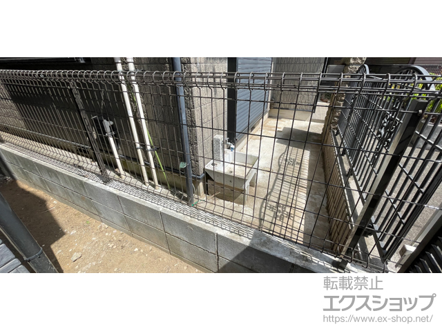 千葉県柏市ののフェンス・柵 ハイグリッドフェンス11型 フリーポールタイプ 施工例