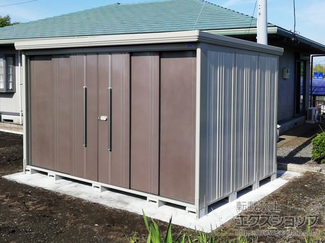 鹿児島県南九州市のの物置・屋外倉庫 Mr.ストックマンダンディ 一般型 結露減少型 3600×2290×2110 ND-Z3622-B 施工例