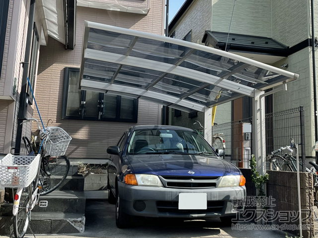 千葉県我孫子市ののカーポート プレシオスポート 積雪〜20cm対応 施工例