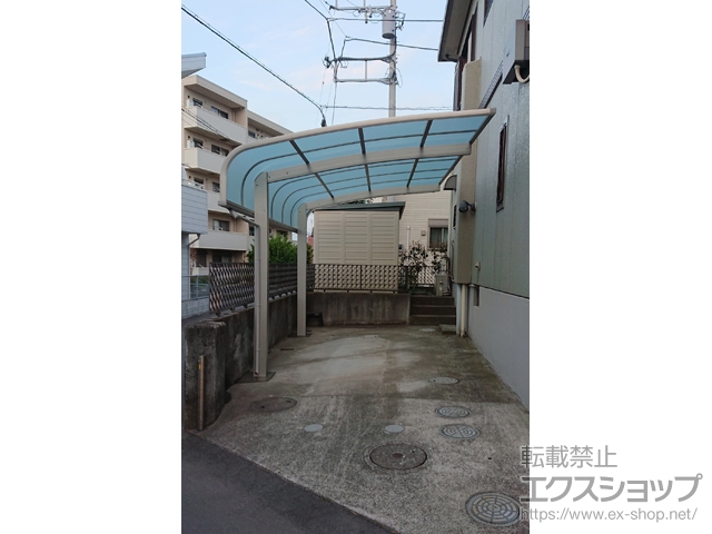 神奈川県茅ヶ崎市ののカーポート アリュース キャップ　積雪〜20cm対応 施工例
