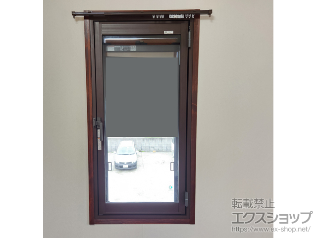 広島県広島市のの二重窓（内窓） インプラス 開き窓 外観左吊元 施工例