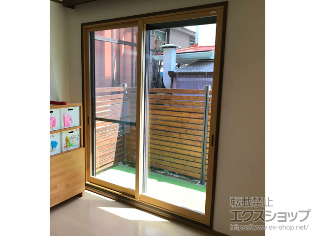 兵庫県西宮市のの二重窓（内窓） インプラス引違い窓ＰＧガラス入り 　２枚建テラス 施工例