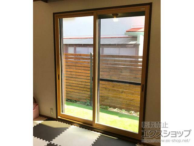 兵庫県西宮市のの二重窓（内窓） インプラス引違い窓ＰＧガラス入り 　２枚建テラス 施工例