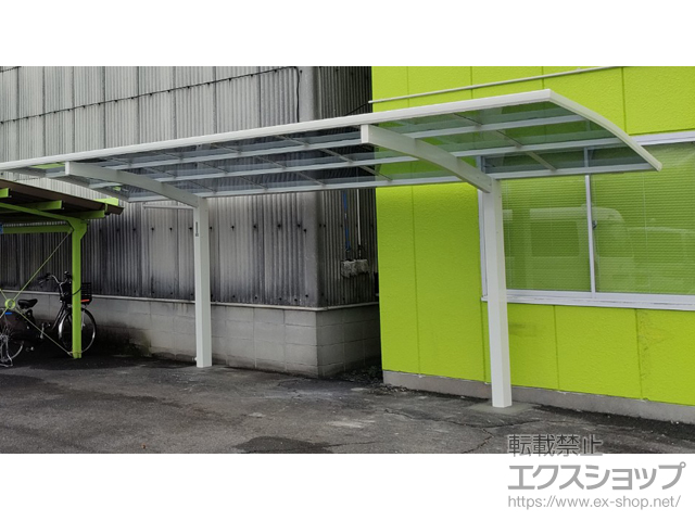 滋賀県甲賀市ののサイクルポート・駐輪場 アリュースミニ 積雪〜20cm対応 施工例