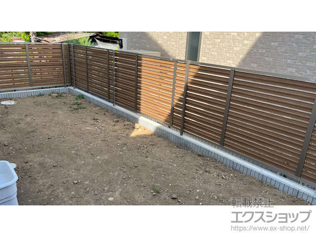 埼玉県さいたま市ののフェンス・柵 モクハイフェンス　フリーポールタイプ 施工例