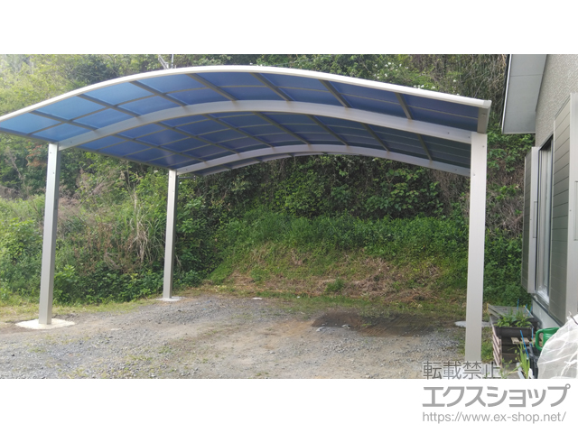 鹿児島県出水市ののカーポート アリュース ツイン　積雪〜20cm対応 施工例