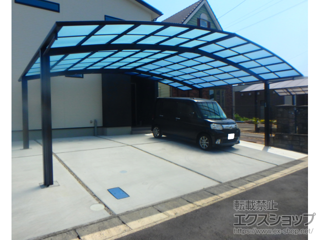 愛知県春日井市ののカーポート アリュース トリプル　積雪〜20cm対応 施工例