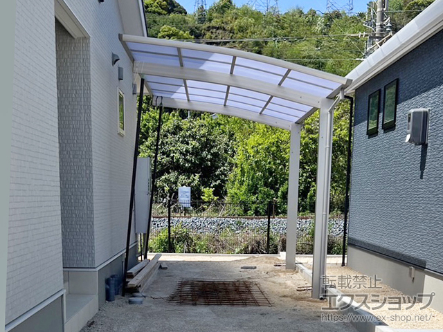 山口県岩国市ののカーポート プレシオスポート 積雪〜20cm対応 施工例