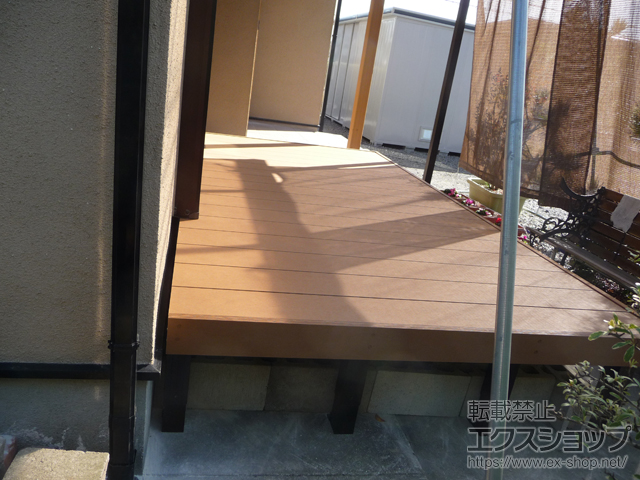 鹿児島県出水市ののウッドデッキ マージウッドデッキ 施工例