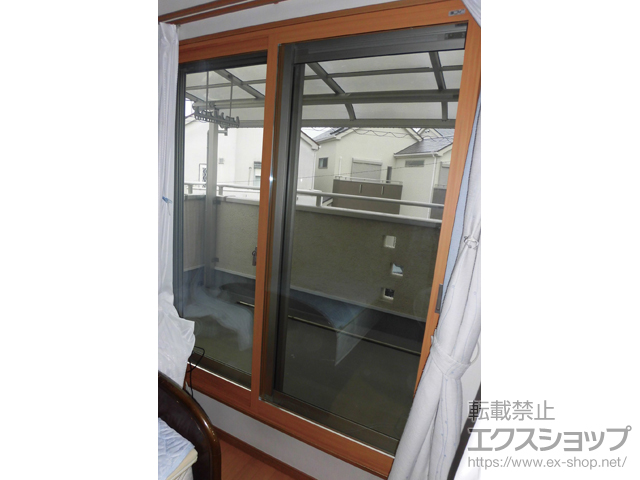 大阪府高槻市のの二重窓（内窓） インプラス引違い窓ＰＧガラス入り2枚建テラス 施工例