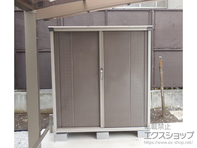東京都品川区のの物置・屋外倉庫 グランプレステージジャンプ 1488×530×1600 GP-155B-T-CB 施工例