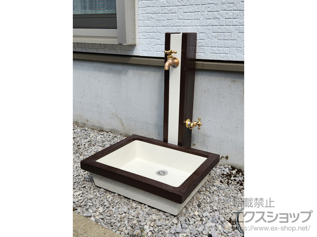 東京都八王子市のの立水栓・ガーデンシンク アーバンウッド 施工例