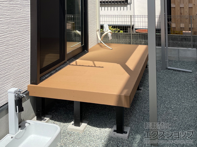 熊本県熊本市ののウッドデッキ リウッドデッキ 200 施工例
