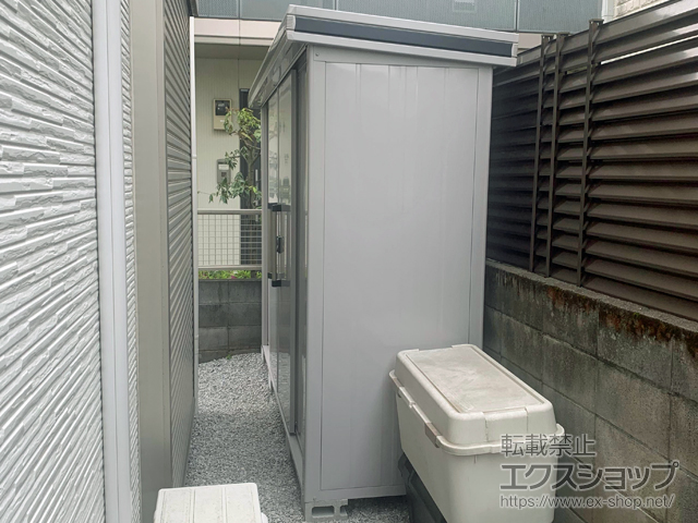 東京都杉並区のの物置・屋外倉庫 エルモ 一般型 2920×820×2125 LMD-2908-CB 施工例