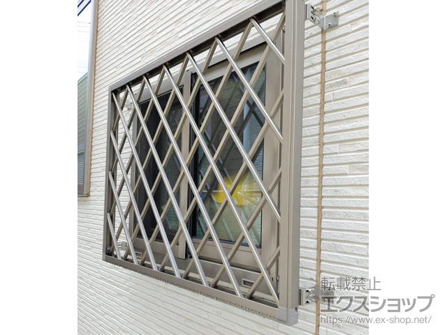 埼玉県川越市のの面格子・窓格子 アルミ面格子 ヒシクロス 施工例