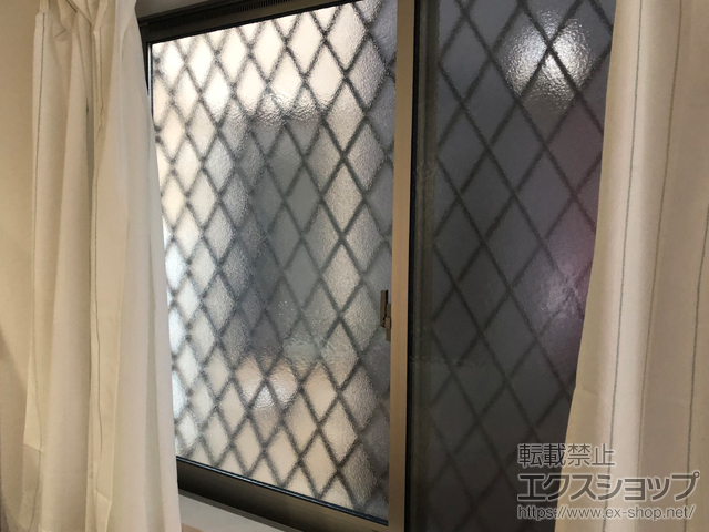 埼玉県新座市のの面格子・窓格子 アルミ面格子 ヒシクロス 施工例