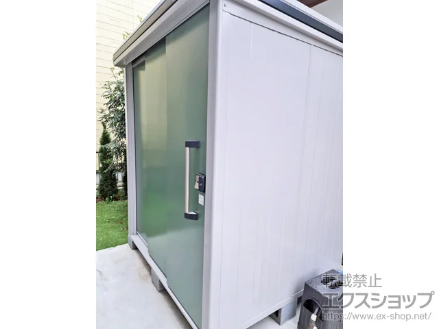 茨城県牛久市のヨドコウの物置・収納・屋外倉庫 エルモ 一般型 1870×1520×2120 LMD-1815-EG 施工例