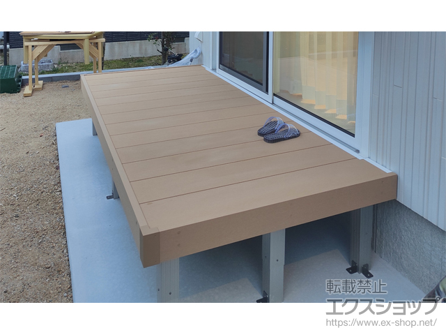 山口県山口市ののウッドデッキ リウッドデッキ 200 施工例