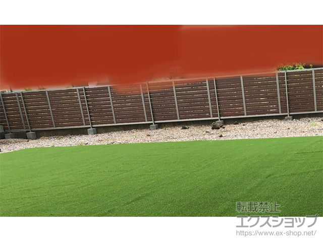 岐阜県不破郡垂井町ののフェンス・柵 モクハイフェンス フリーポールタイプ 施工例