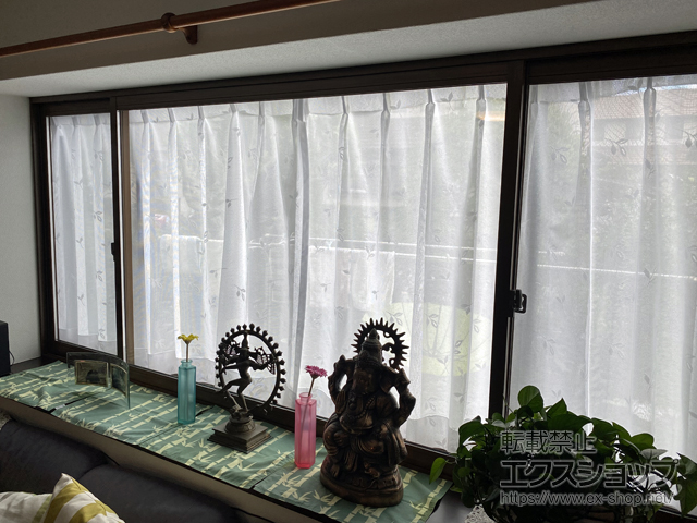 福岡県福津市のの二重窓（内窓） プラマードU 引違い窓 3枚建 施工例