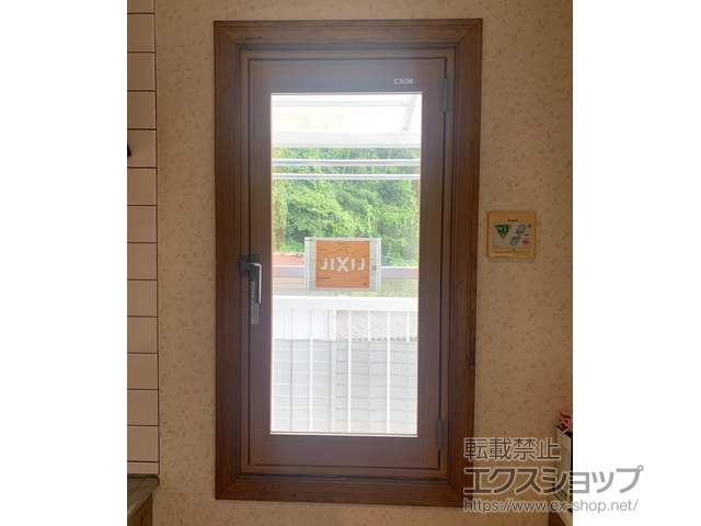 静岡県静岡市のの二重窓（内窓） インプラス 開き窓 外観左吊元 施工例