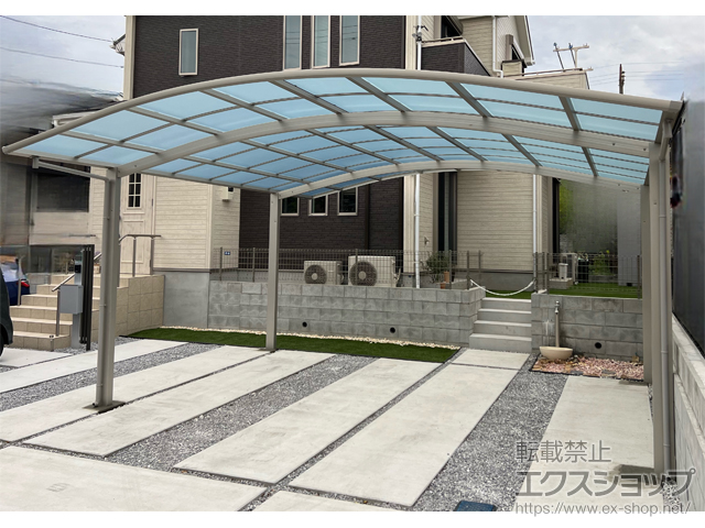 神奈川県横浜市ののカーポート アリュース ツイン　積雪〜20cm対応 施工例