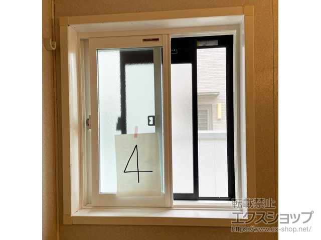 佐賀県神埼市のの二重窓（内窓） プラマードU 浴室引違い窓 ユニットバス納まり 額縁下補強材無し 施工例