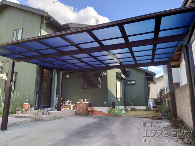 香川県木田郡三木町ののカーポート エフルージュ ツイン FIRST 積雪〜20cm対応 施工例