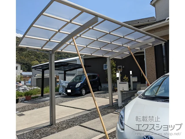 広島県広島市のYKKAPのカーポート アリュース　積雪～20cm対応 施工例