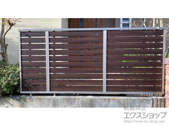 神奈川県川崎市ののフェンス・柵 モクハイフェンス　フリーポールタイプ 施工例