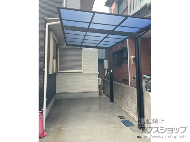 神奈川県横浜市ののサイクルポート・駐輪場 ネスカFミニ (フラットスタイル) 積雪〜20cm対応 施工例