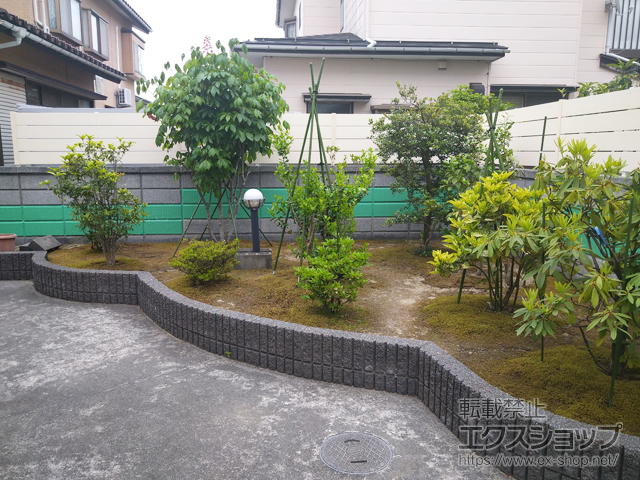 新潟県新潟市ののフェンス・柵 プラド/one(ワン)フェンス ジョイントあり仕様隙間10mm 板材4段 施工例