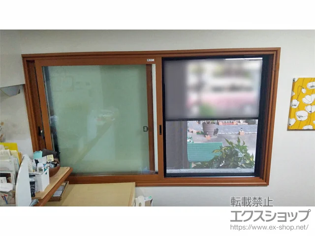 岡山県倉敷市のの内窓（二重窓・二重サッシ） 【06／1F 東ダイニング】インプラス 引違い窓 2枚建 施工例