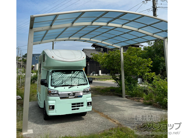 岡山県玉野市ののカーポート アリュース ツイン　積雪〜20cm対応 施工例