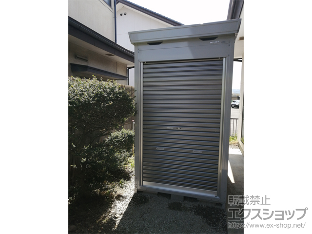 長野県諏訪郡のの倉庫・ガレージ バイク保管庫 一般型 床付タイプ 1370×2210×2385 ハイルーフ 施工例