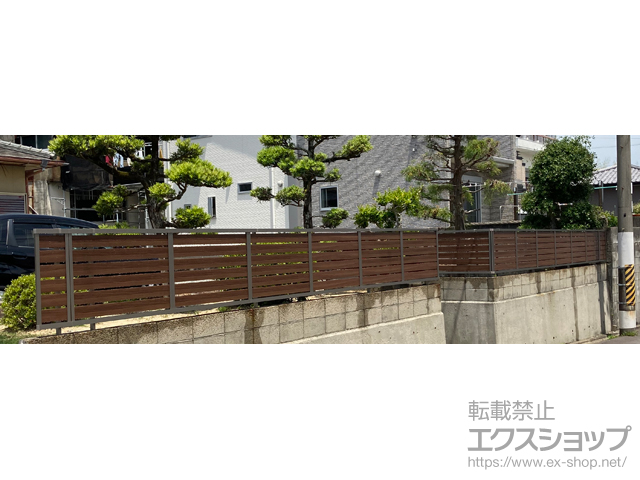和歌山県西牟婁郡白浜町ののフェンス・柵 モクハイフェンス　フリーポールタイプ 施工例