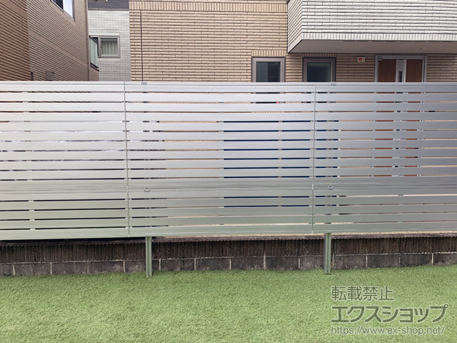 愛知県日進市ののフェンス・柵 レジリアYK3型 2段フリー支柱 施工例