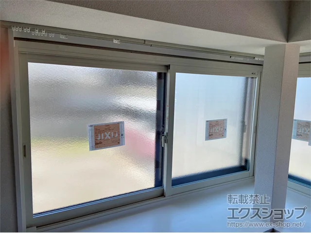 長野県東御市のLIXIL リクシル（トステム）の内窓（二重窓・二重サッシ） インプラス引違い窓 2枚建 施工例
