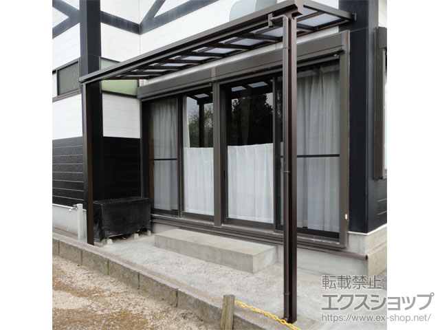 福岡県宗像市ののテラス屋根 ソラリア F型 1500 テラスタイプ 単体　積雪〜50cm対応 施工例
