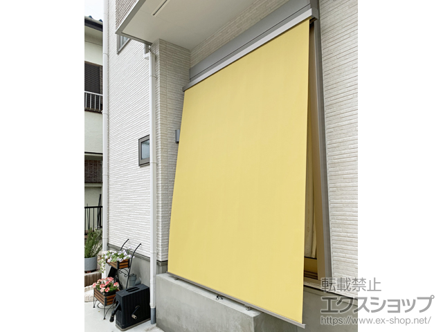 東京都国立市ののオーニング・日よけ スタイルシェード 枠付 シャッターサッシ 半外付型 1枚仕様 施工例