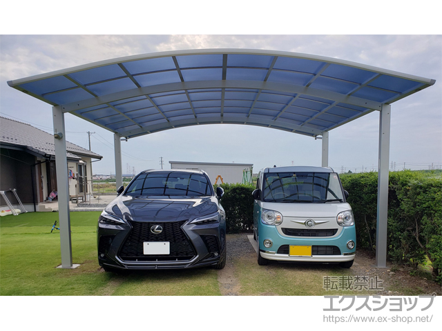 三重県桑名市ののカーポート アリュース ツイン　積雪〜20cm対応 施工例