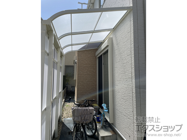 埼玉県草加市ののストックヤード スピーネストックヤードR型 パネルタイプ スクリーン仕様 積雪〜20ｃｍ対応 施工例