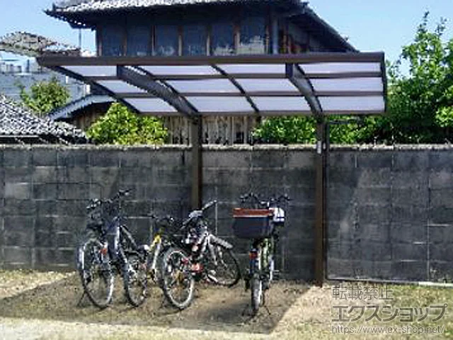 奈良県大和郡山市のValue Selectのサイクルポート・自転車置き場 プレシオスポート ミニ 積雪～20cm対応 施工例