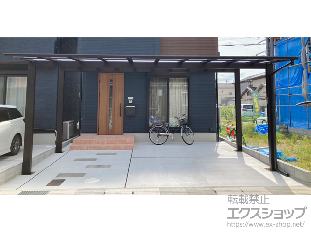 京都府京都市ののカーポート エフルージュ ツイン FIRST 積雪〜20cm対応 施工例