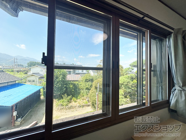 山梨県笛吹市のの二重窓（内窓） インプラス 引違い窓 4枚建 施工例