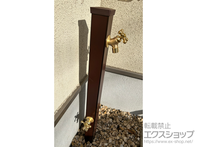 神奈川県横浜市のの立水栓・ガーデンシンク スプレスタンド 60ライト（左右仕様）蛇口2個セット 施工例