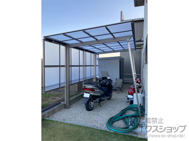 愛知県西尾市ののカーポート ソリッドポート 積雪〜20cm対応 施工例