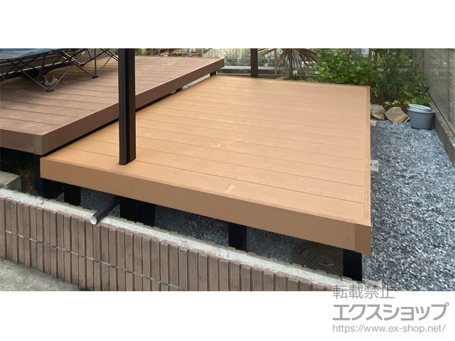 千葉県八千代市ののウッドデッキ マージウッドデッキ 施工例